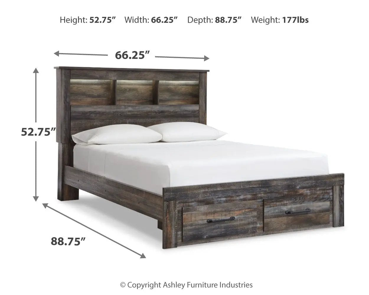 Drystan - Panel Bookcase Bed by Unique Piece Furniture