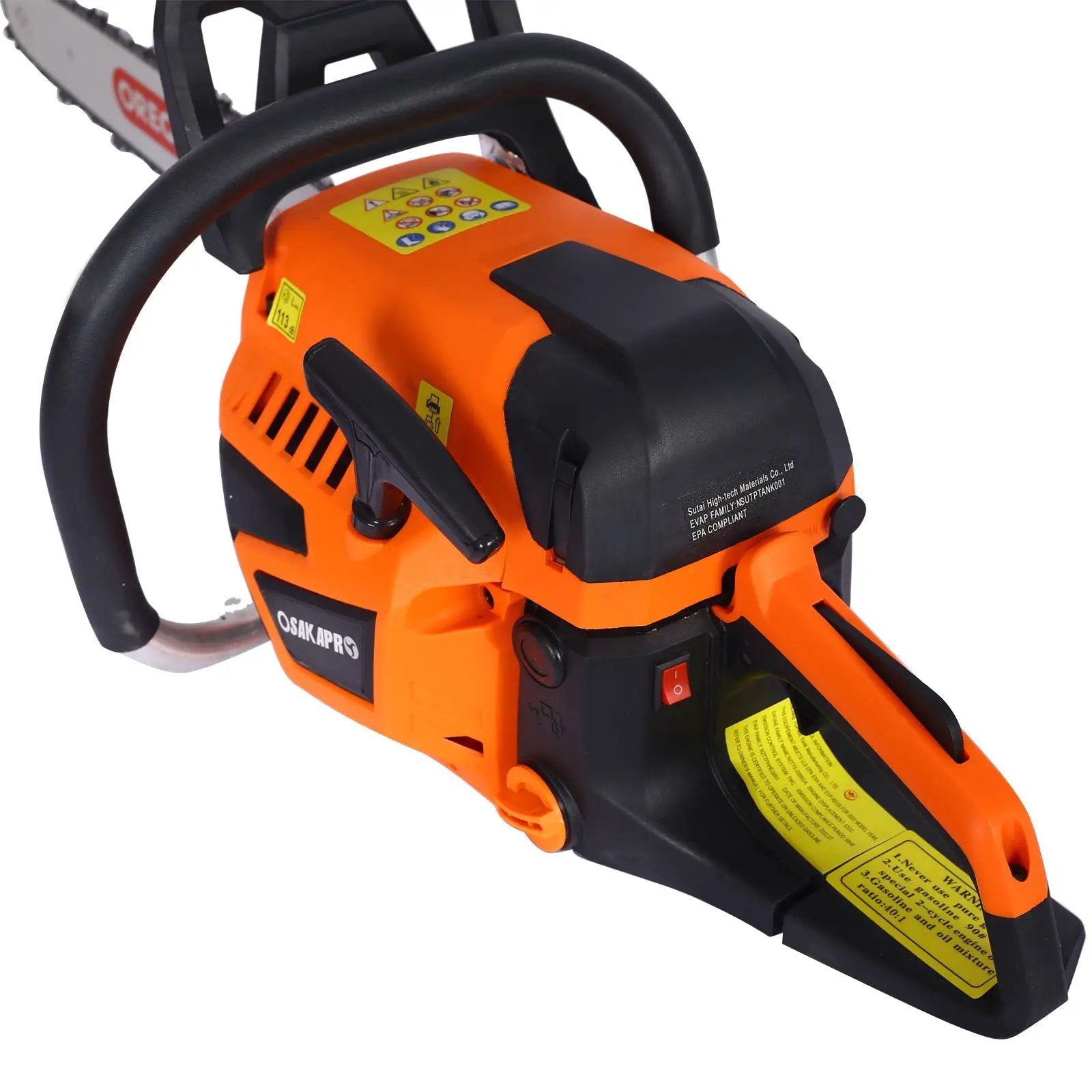Gasoline Chainsaw 20" 52Cc For Tree And Wood Cutting - Orange by HouseOfZazla