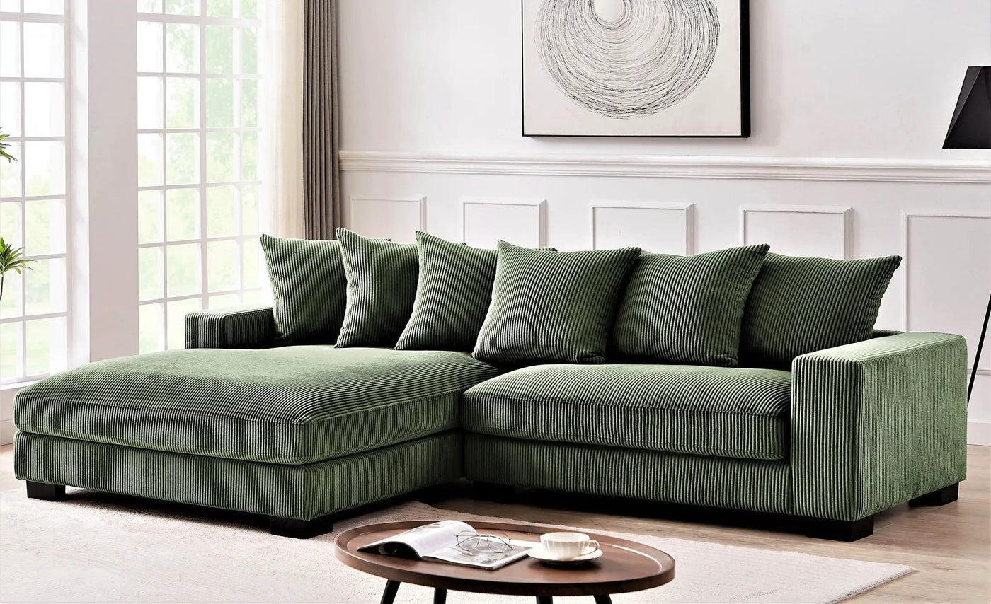 Luxe - Oversized 2 Piece Sectional Couches For Living Room, L Shaped Sofa With Chaise by Unique Piece Furniture