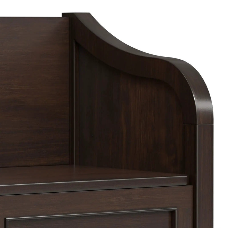Connaught - Entryway Storage Bench With Shelf - Chestnut by Unique Piece Furniture