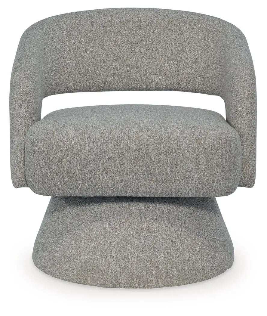Nashkins - Swivel Accent Chair - Pebble by Unique Piece Furniture