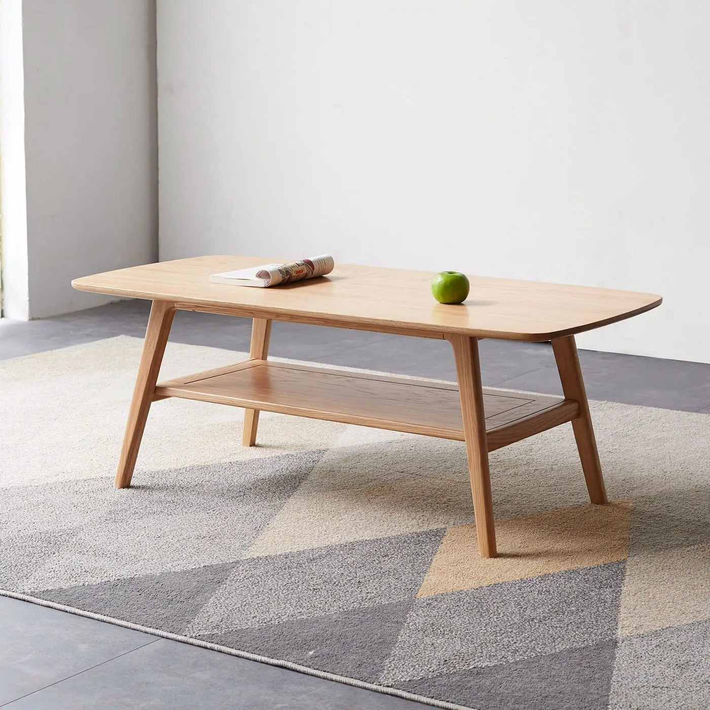Low Coffee Table With Storage Shelf by HouseOfZazla
