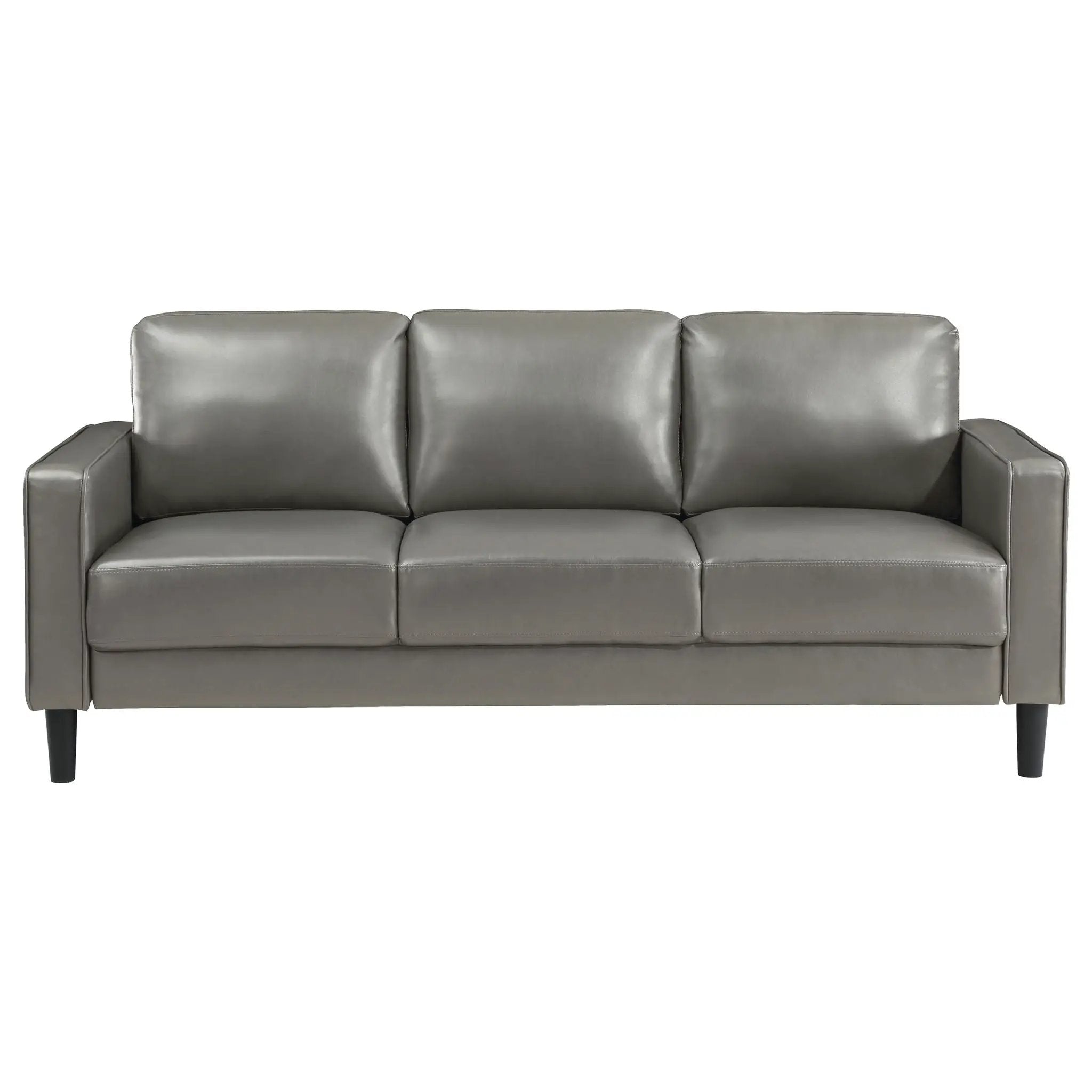 Ruth 3-piece Upholstered Track Arm Sofa Set Grey by Unique Piece Furniture
