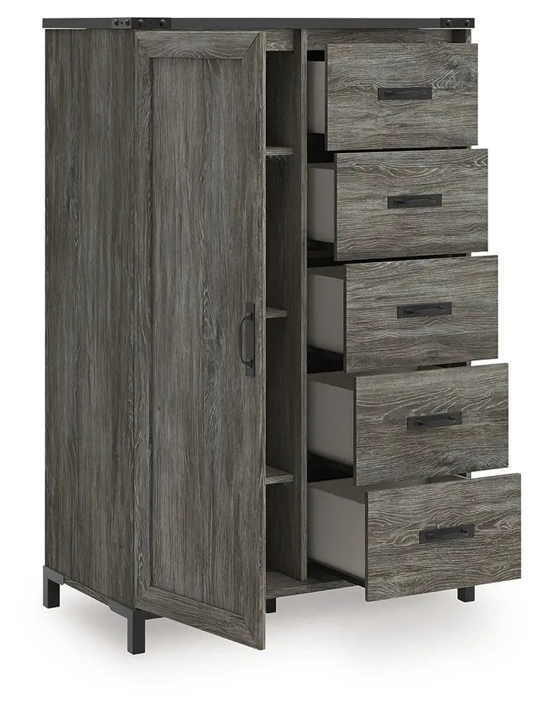 Frandern - Bookcase Panel Bedroom Set With Storage by Unique Piece Furniture