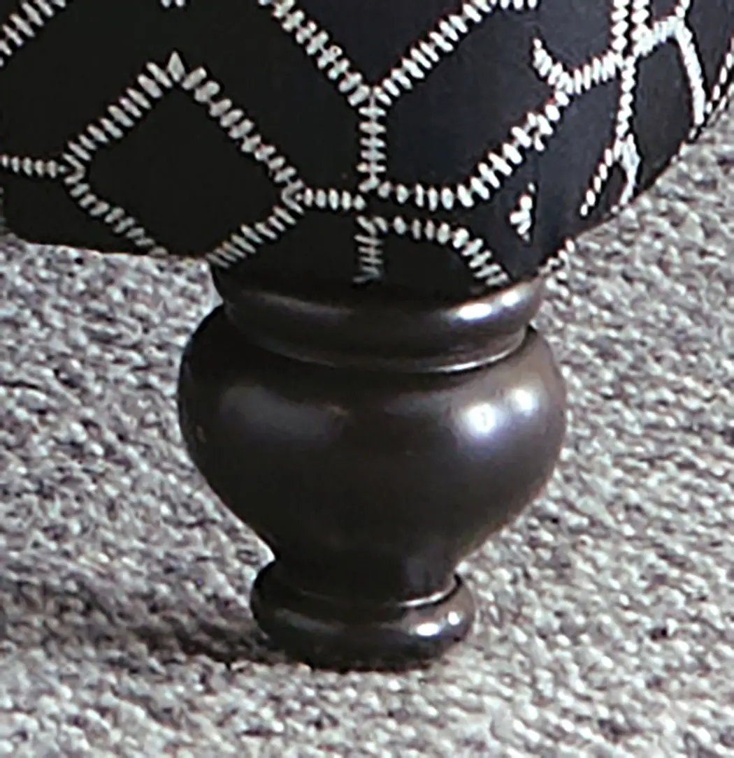 Cumberland - Cocktail Ottoman - Onyx by Unique Piece Furniture