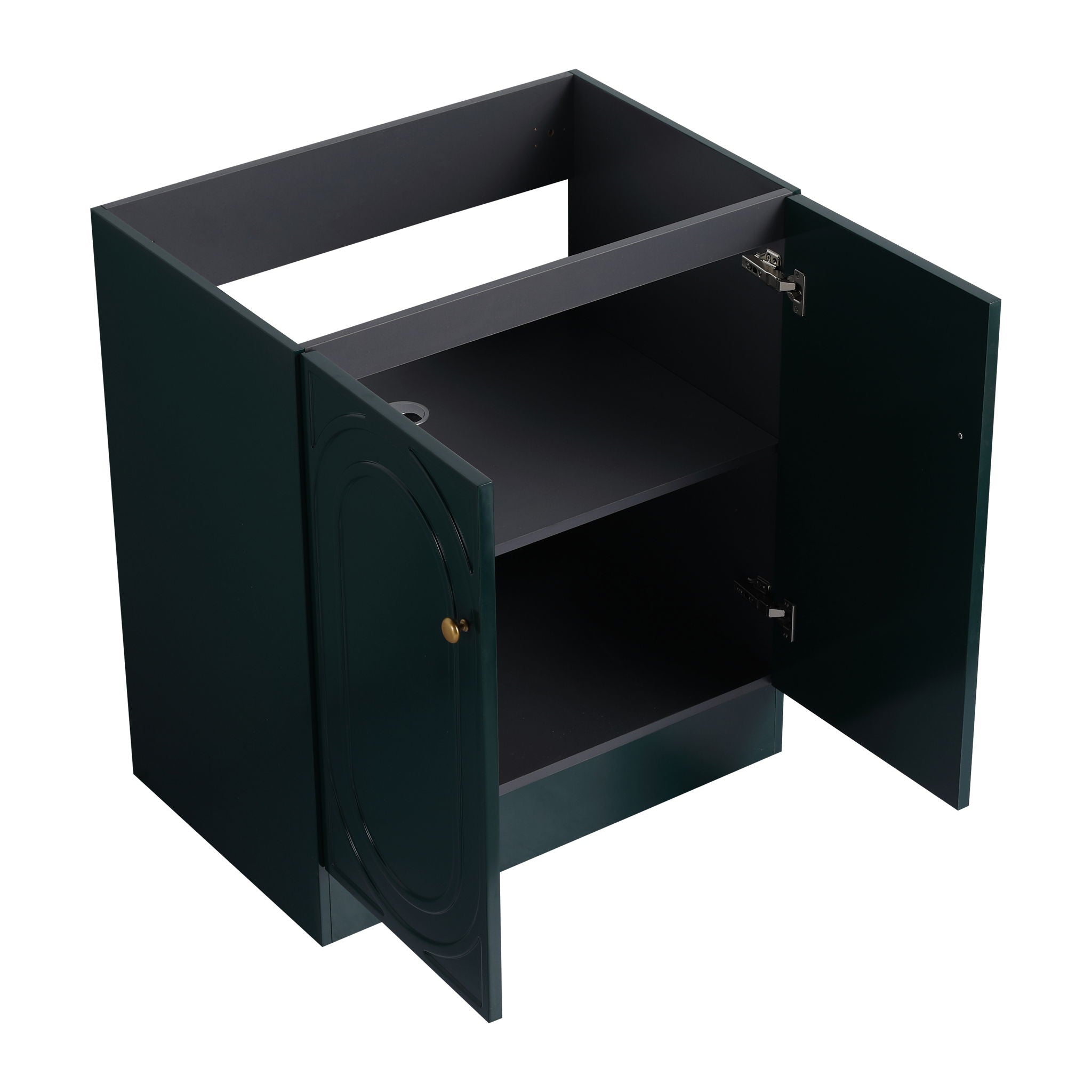 Modern Freestanding Bathroom Vanity With Soft Close Cabinet Doors by HouseOfZazla