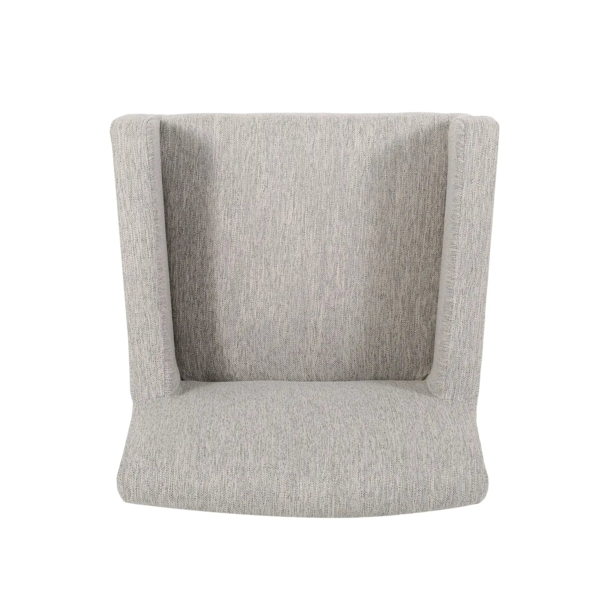 Charmed Upholstered Counter Stool with H-Frame Base and Round Arms by HouseOfZazla