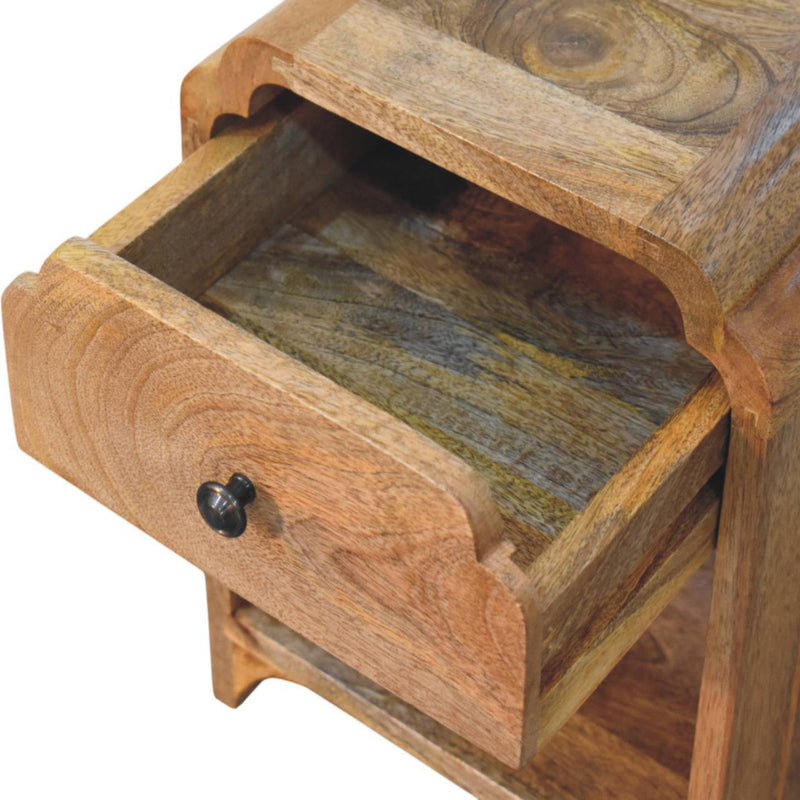 Newton - Nightstand With A Drawer And Open Shelf by HouseOfZazla