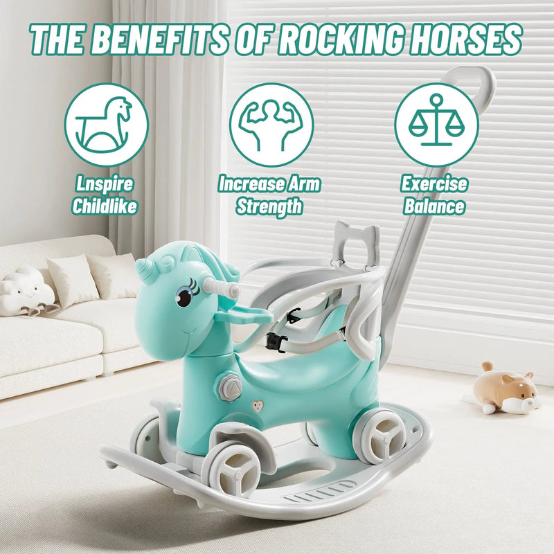 Rocking Horse for Toddlers - Balance Bike Ride-On Toy by HouseOfZazla