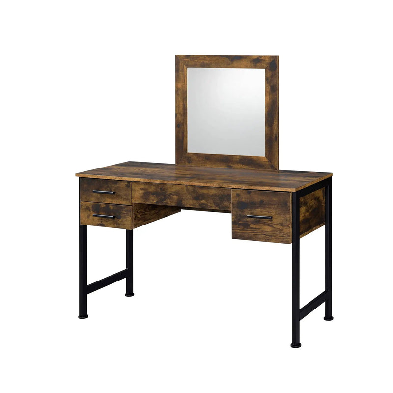 Juvanth - Rustic Vanity Desk Mirror - Oak by Unique Piece Furniture