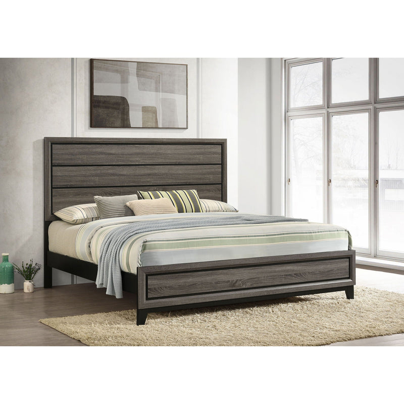 Carina - Eastern King Bed - Oak by HouseOfZazla