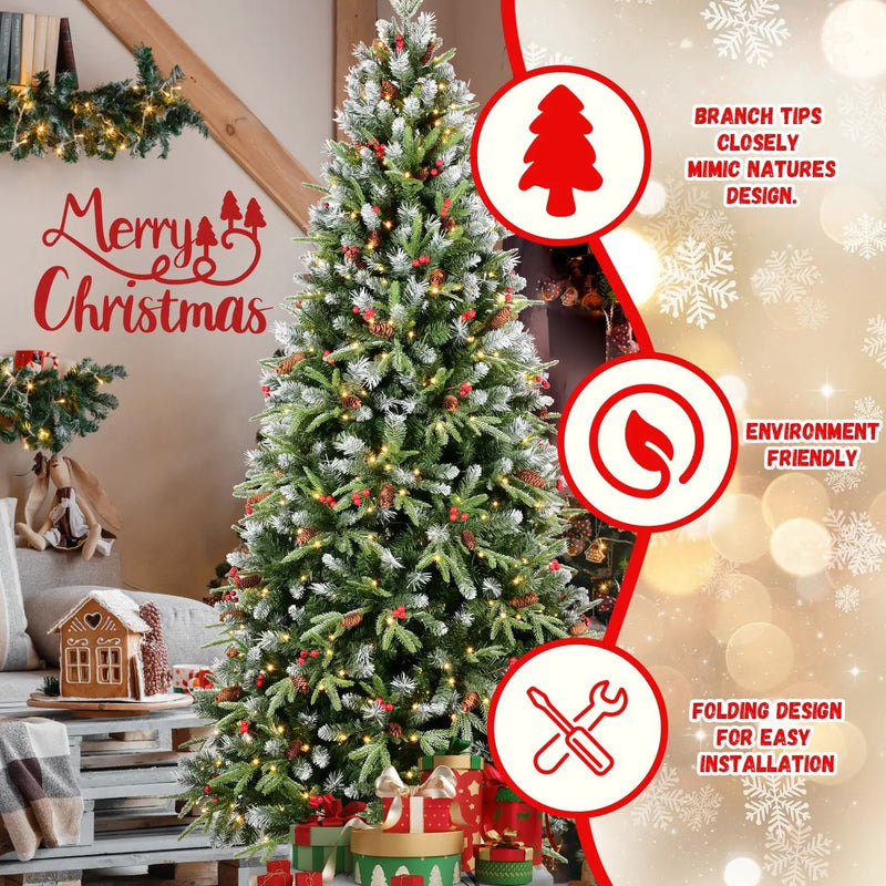 7.5FT Christmas Tree with 500 Warm Lights by HouseOfZazla