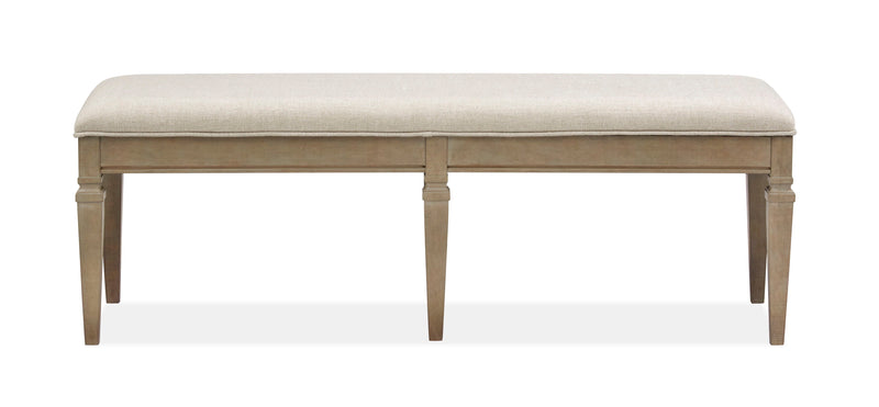 Lancaster - Bench With Upholstered Seat - Dovetail Gray by Unique Piece Furniture