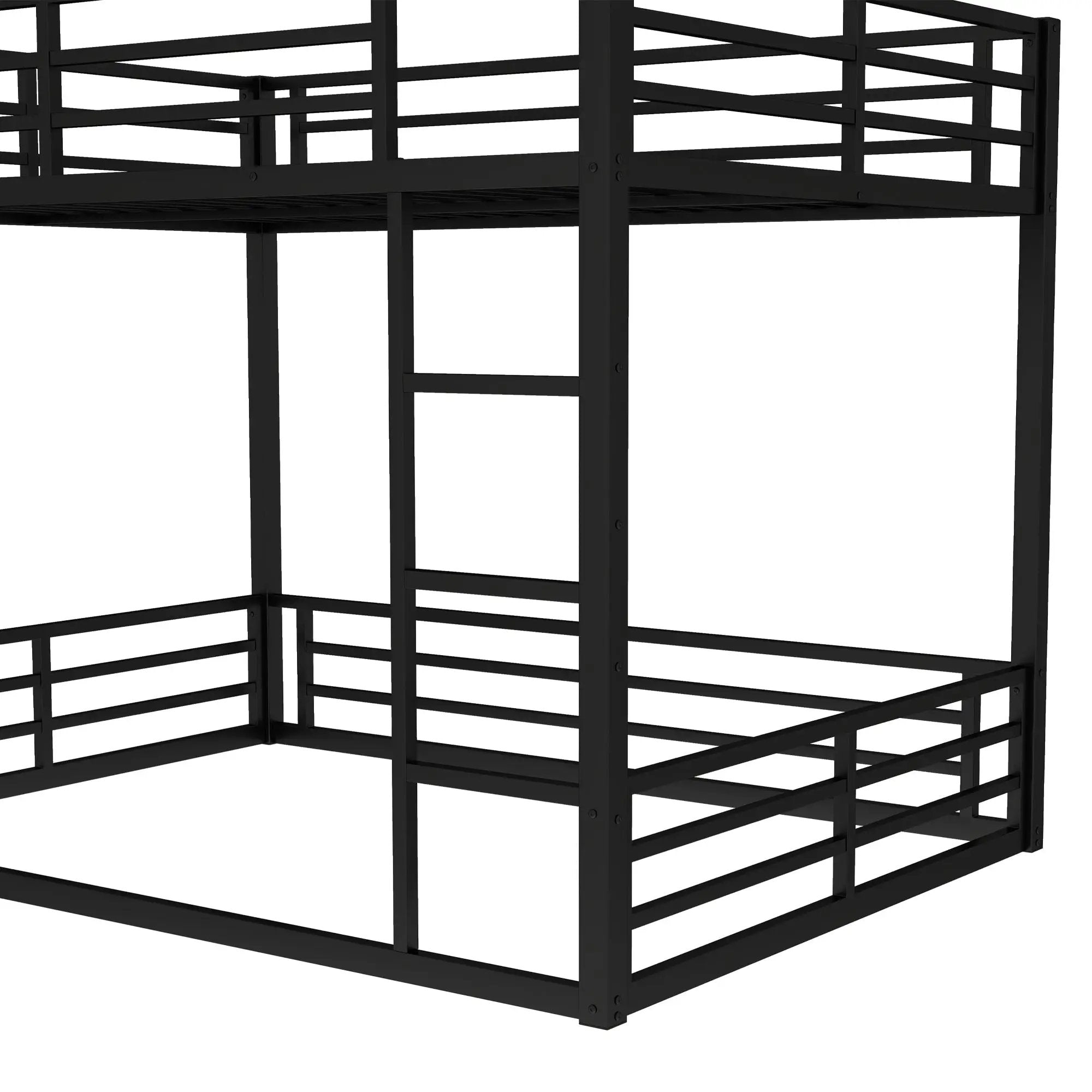 Metal Queen Over Queen Bunk Bed for Teens and Adults by HouseOfZazla