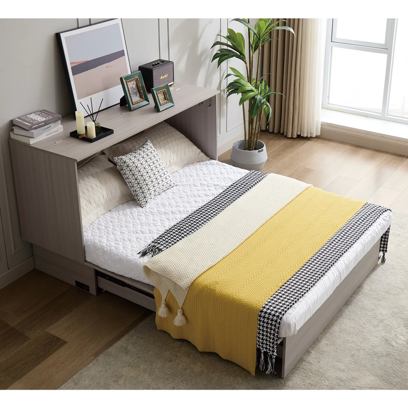 Cabinet Bed with Storage and Foam Mattress by HouseOfZazla