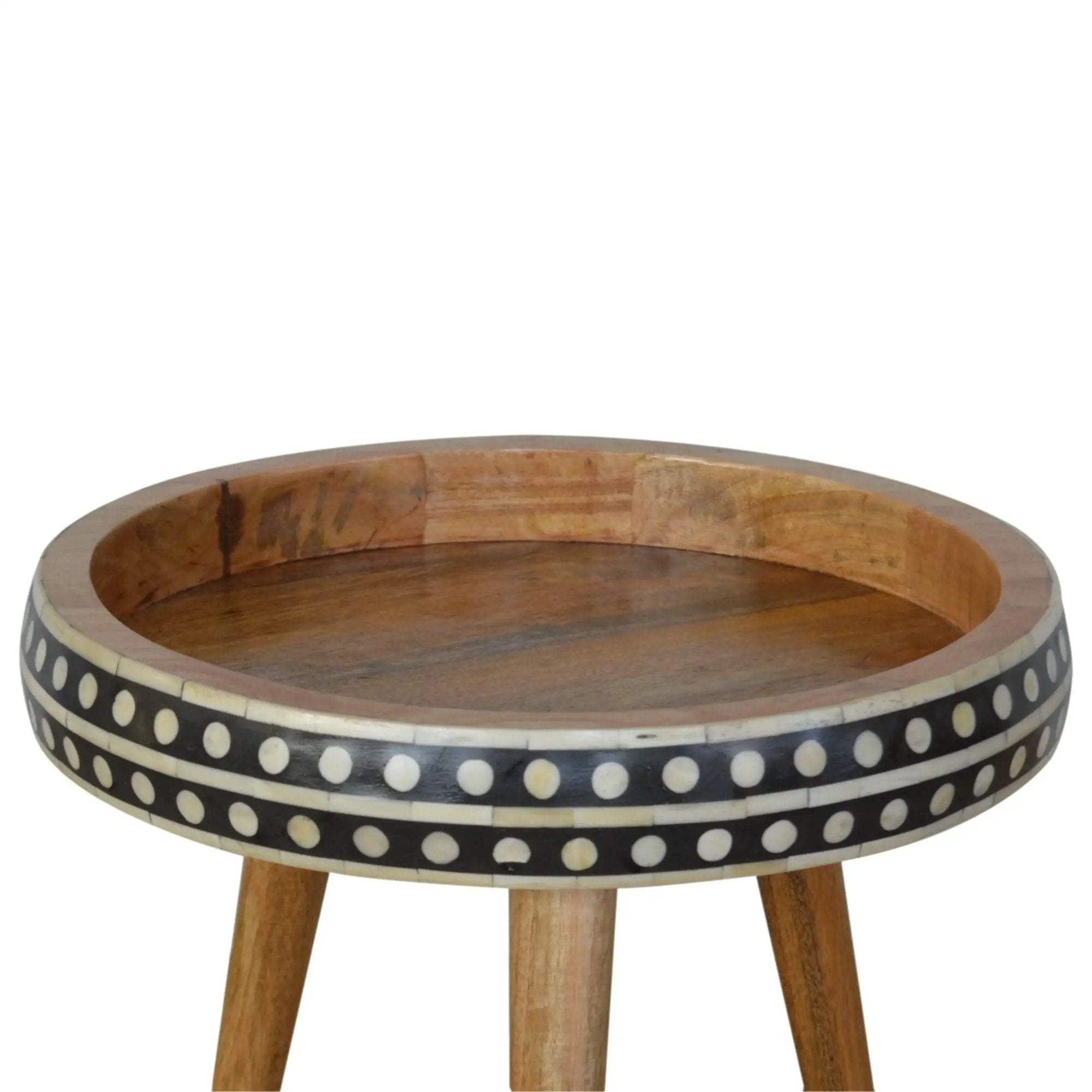 Small Patterned Nordic Style End Table by HouseOfZazla