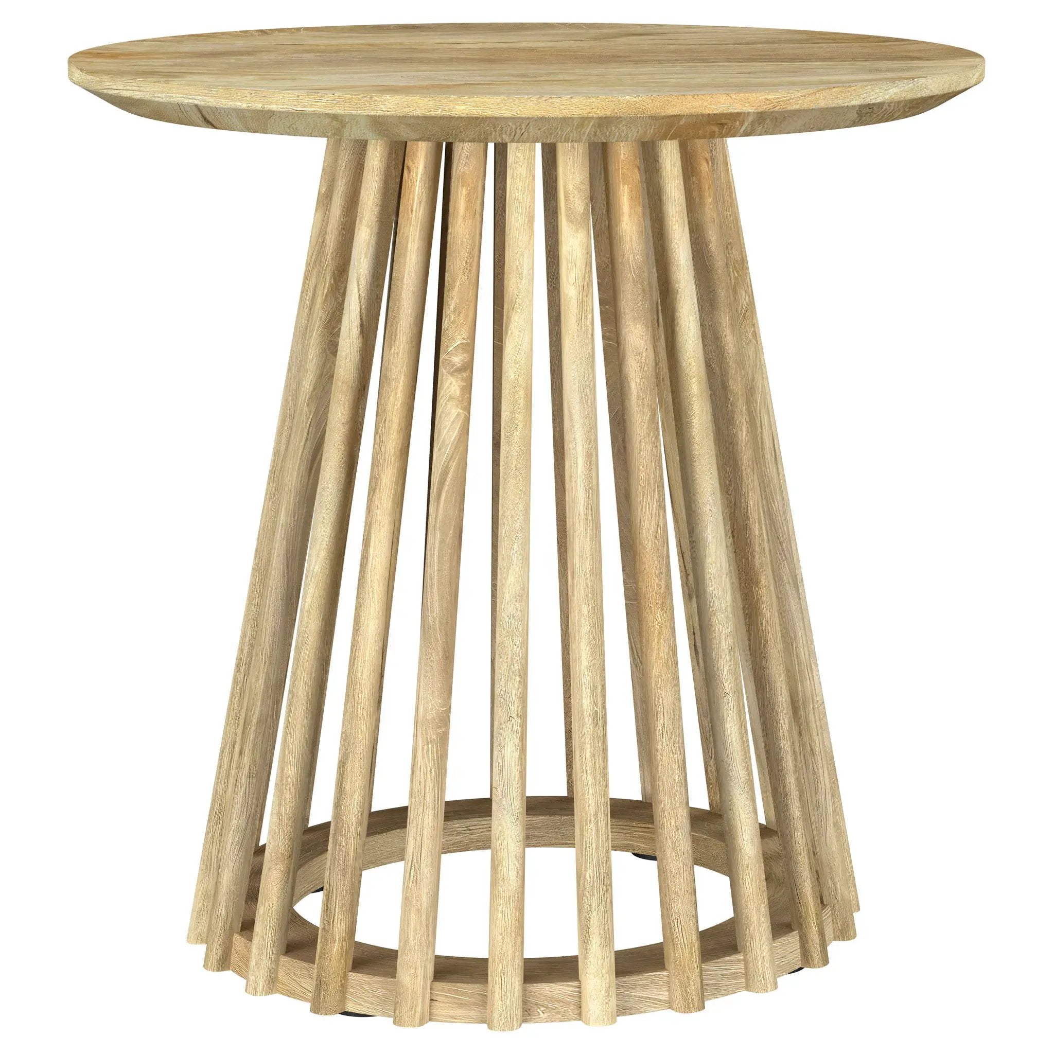 Touhy 2-piece Round Coffee and End Table Set Natural Mango by Unique Piece Furniture