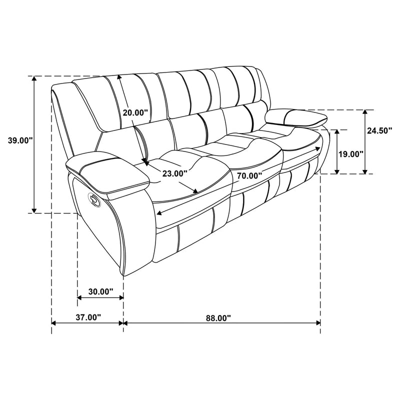 Elodie - Motion Reclining Sofa by HouseOfZazla