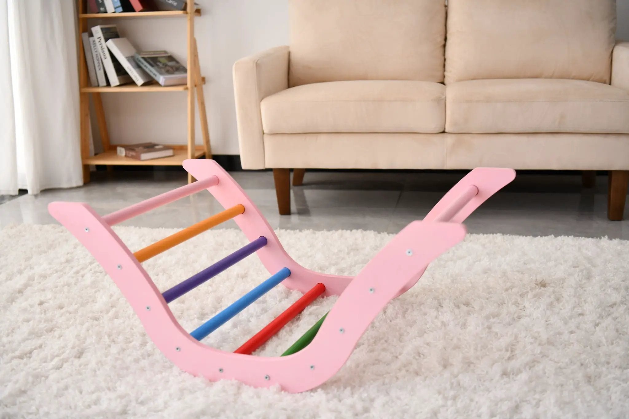 Gardenia - Pikler Triangle Set, Montessori Toddler Climbing Toys, 2 Piece by HouseOfZazla