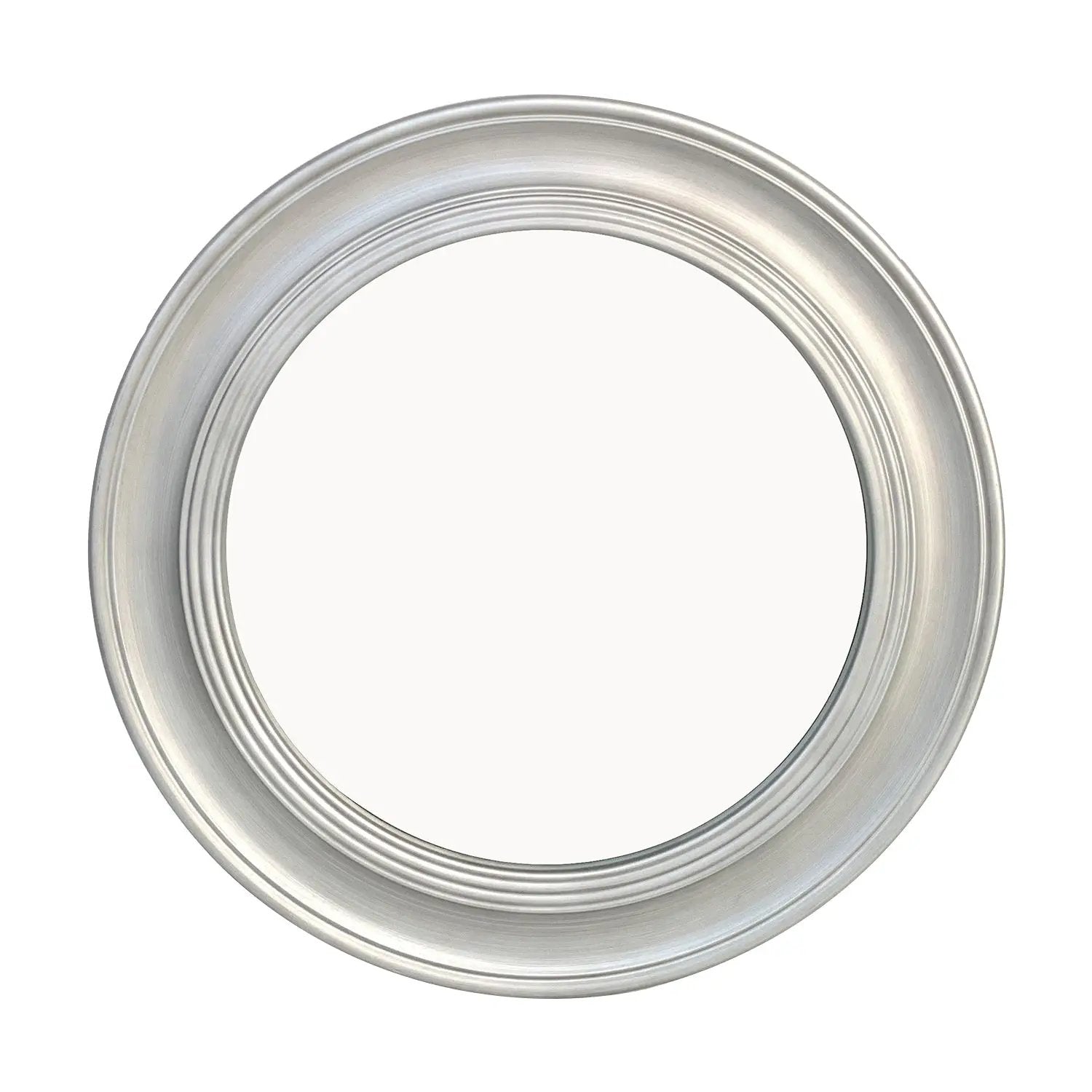 Vintage Round Wall Mirror, Brushed by HouseOfZazla