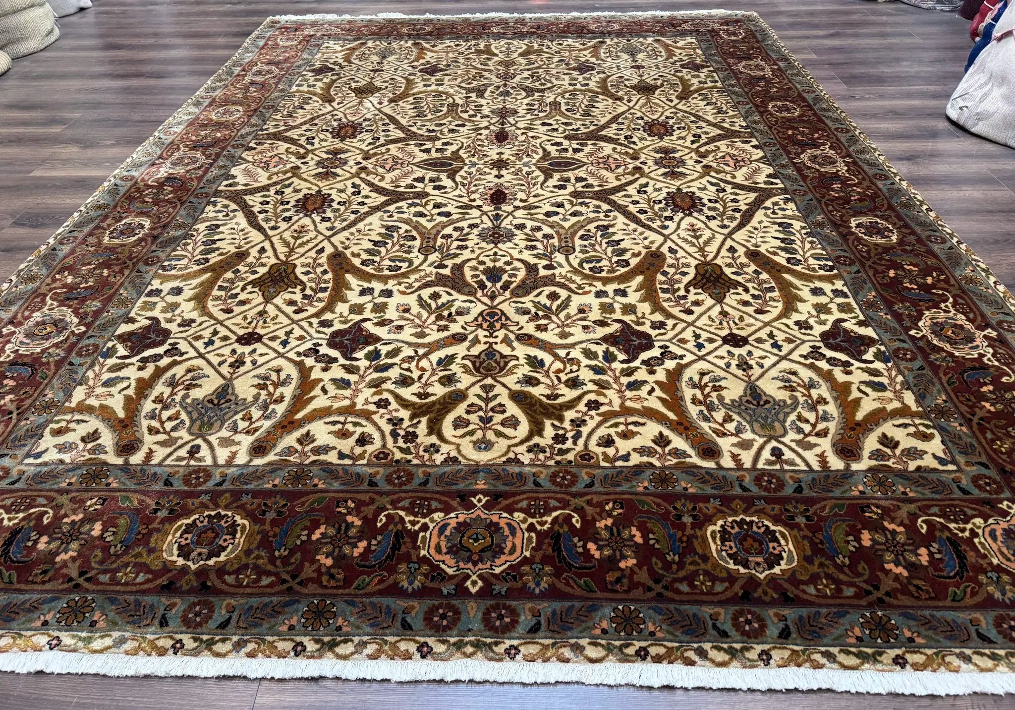 Persian Bidjar Rug 9x12 - Mustafi Allover Pattern - Traditional Carpet by Jewel Rugs