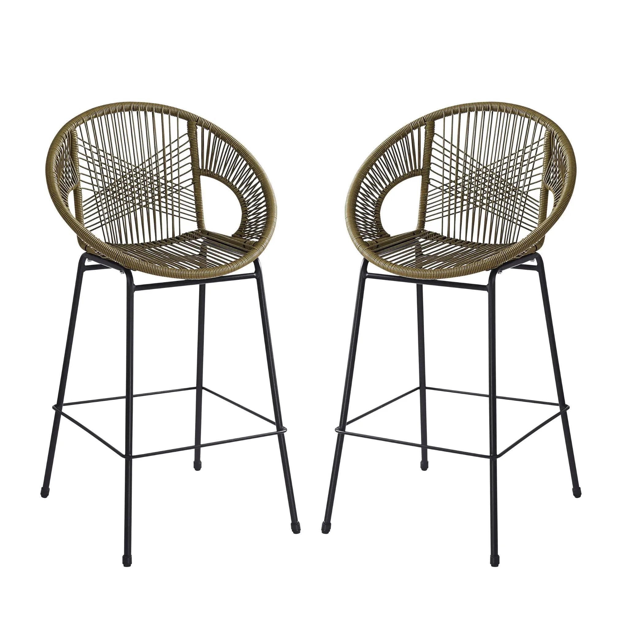 Ferrara Outdoor Patio Barstool (Set of 2) by HouseOfZazla