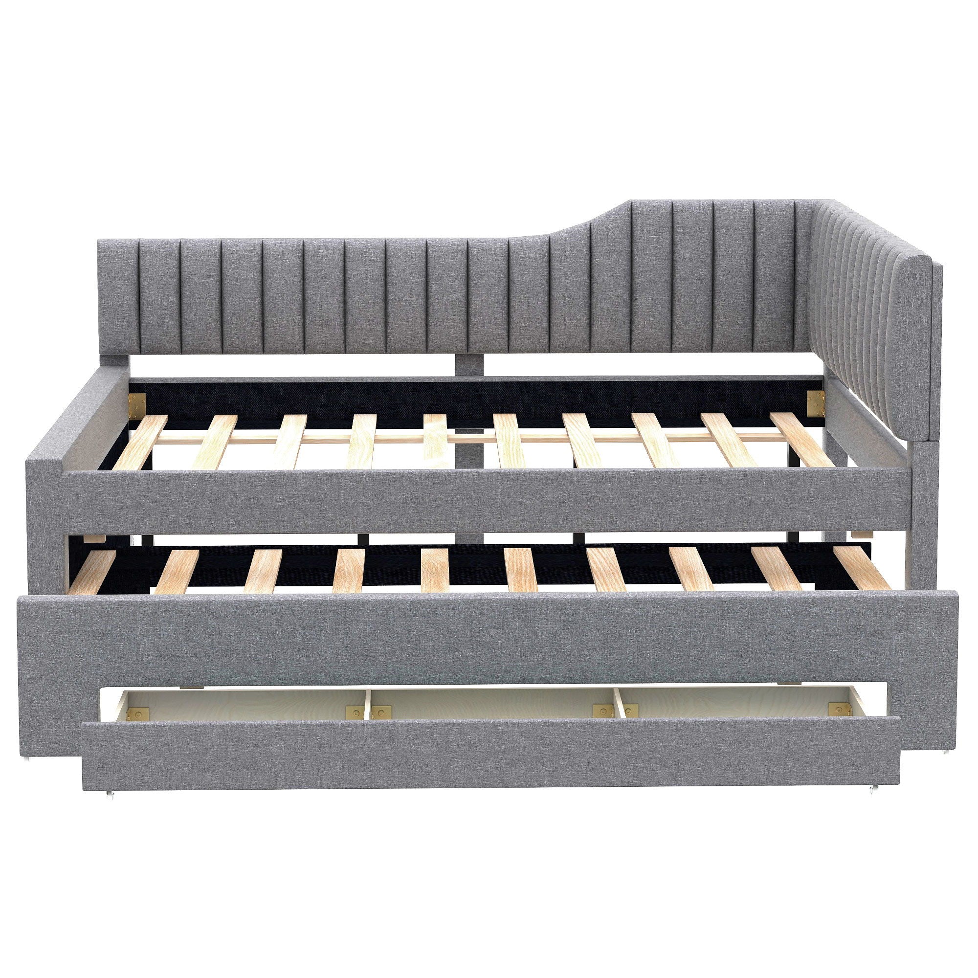 Upholstered Daybed With Trundle And 3 Drawers by HouseOfZazla