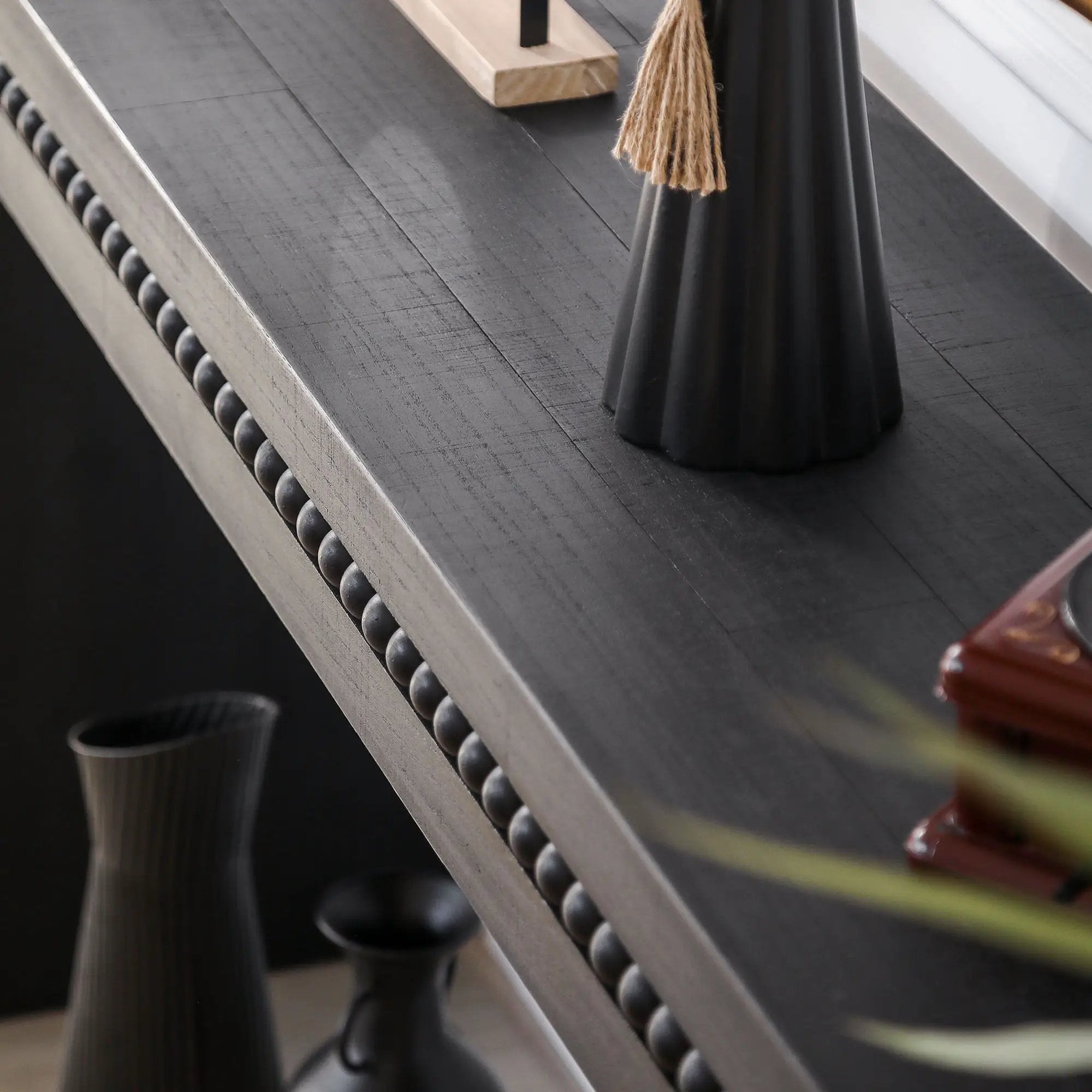 Modern Rustic Wood Table, Rectangular Living Room Center Table With Floating Top Design by Unique Piece Furniture