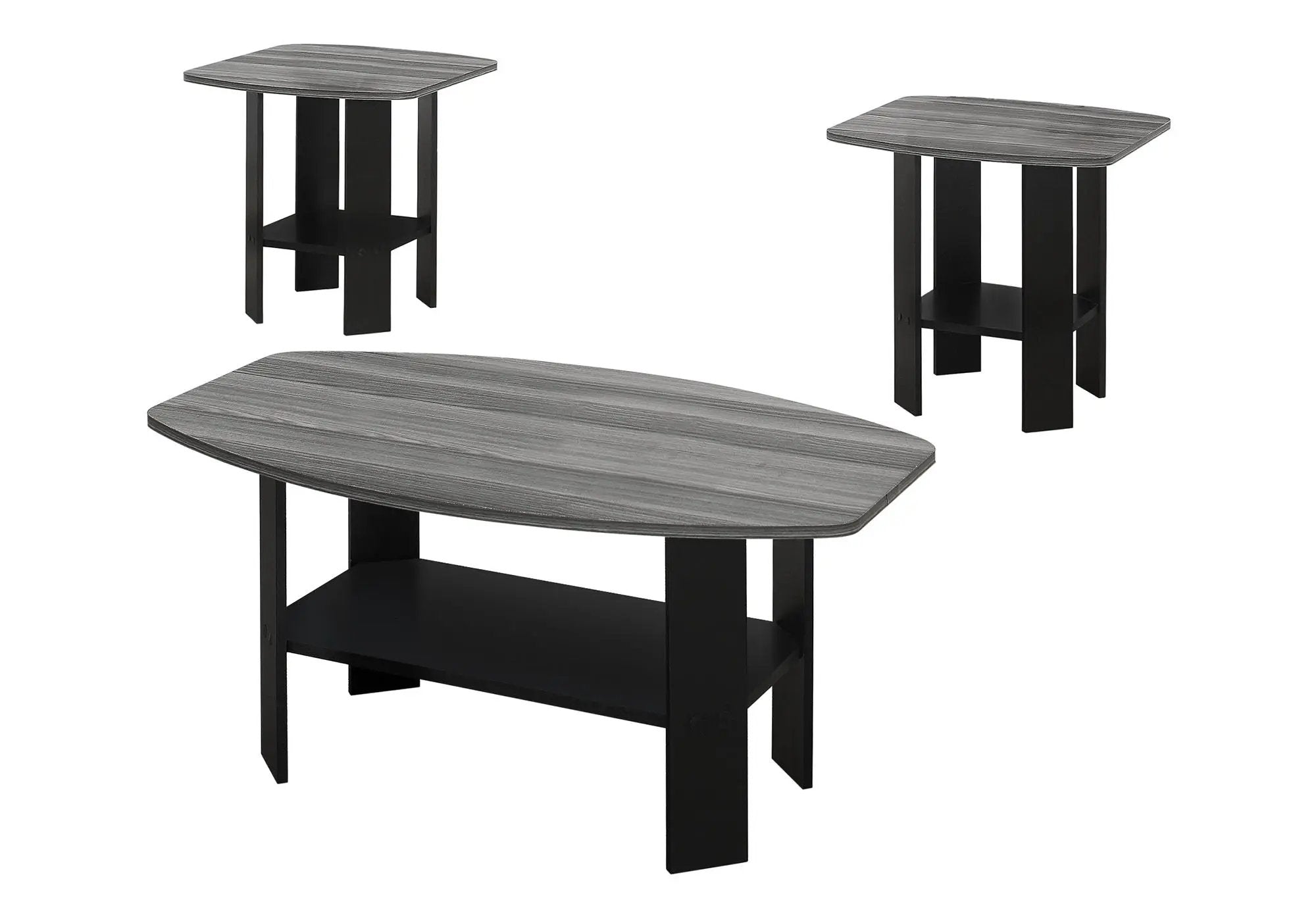 Table Set, Coffee, End, Side, Accent For Living Room (Set of 3) by HouseOfZazla