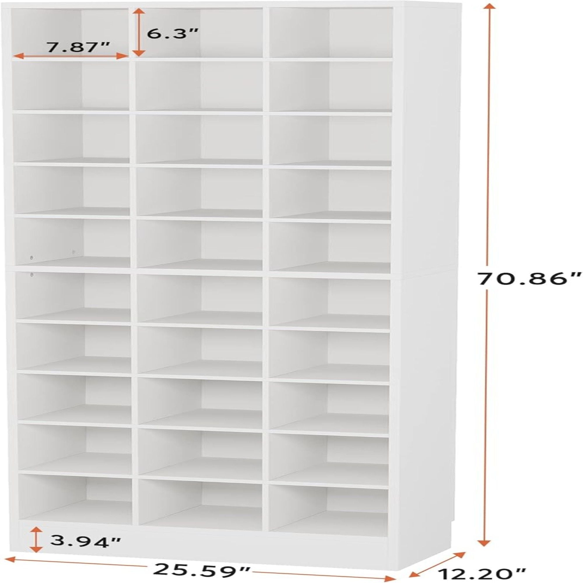 10 Tier Shoe Storage Cabinet With 30 Cubbies by HouseOfZazla