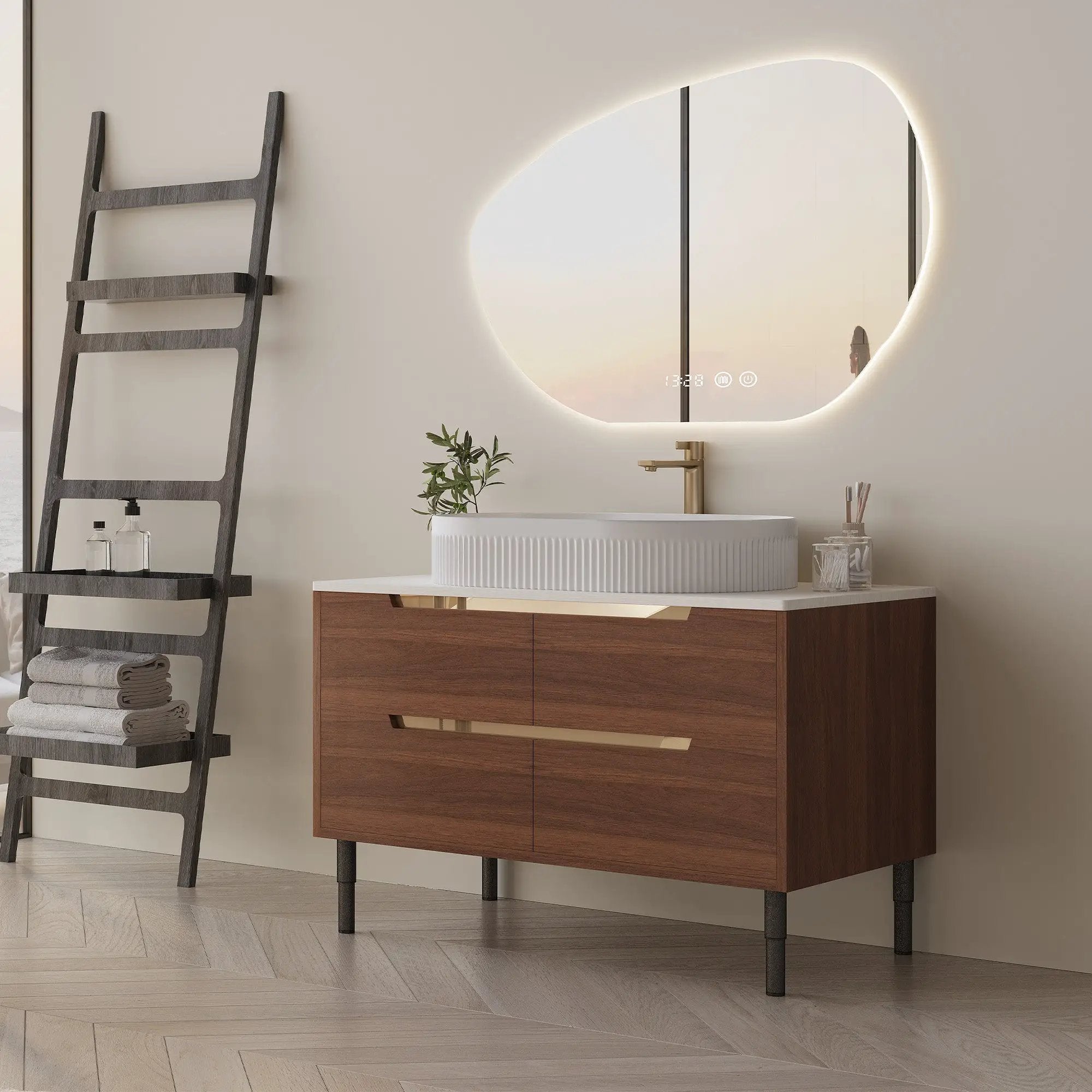 36 Inch Bathroom Vanity with Ceramic Sink by HouseOfZazla