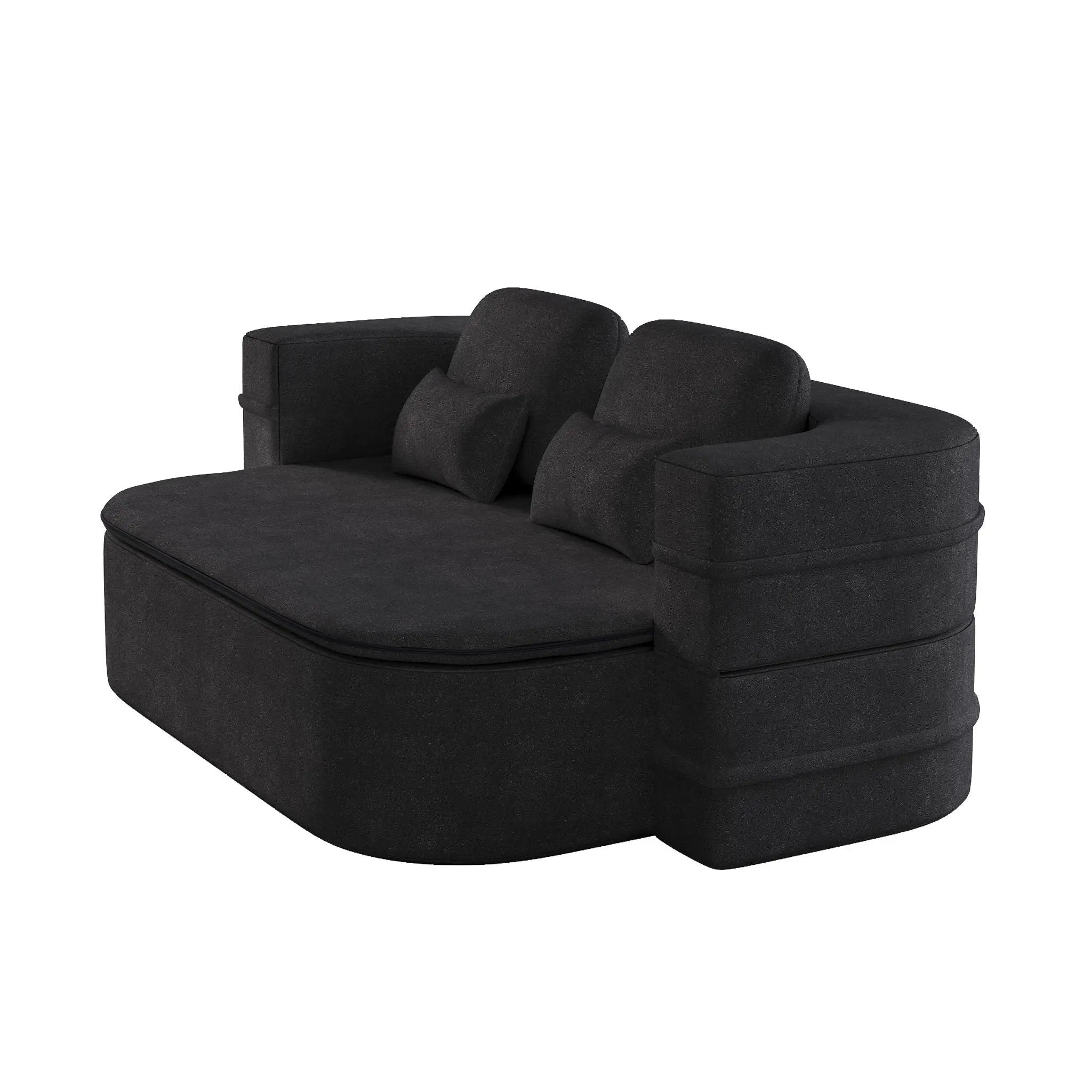 2 In 1 Foldable Sofa Bed With Multi Functional Blanket, Floor Lounge Sofa by HouseOfZazla
