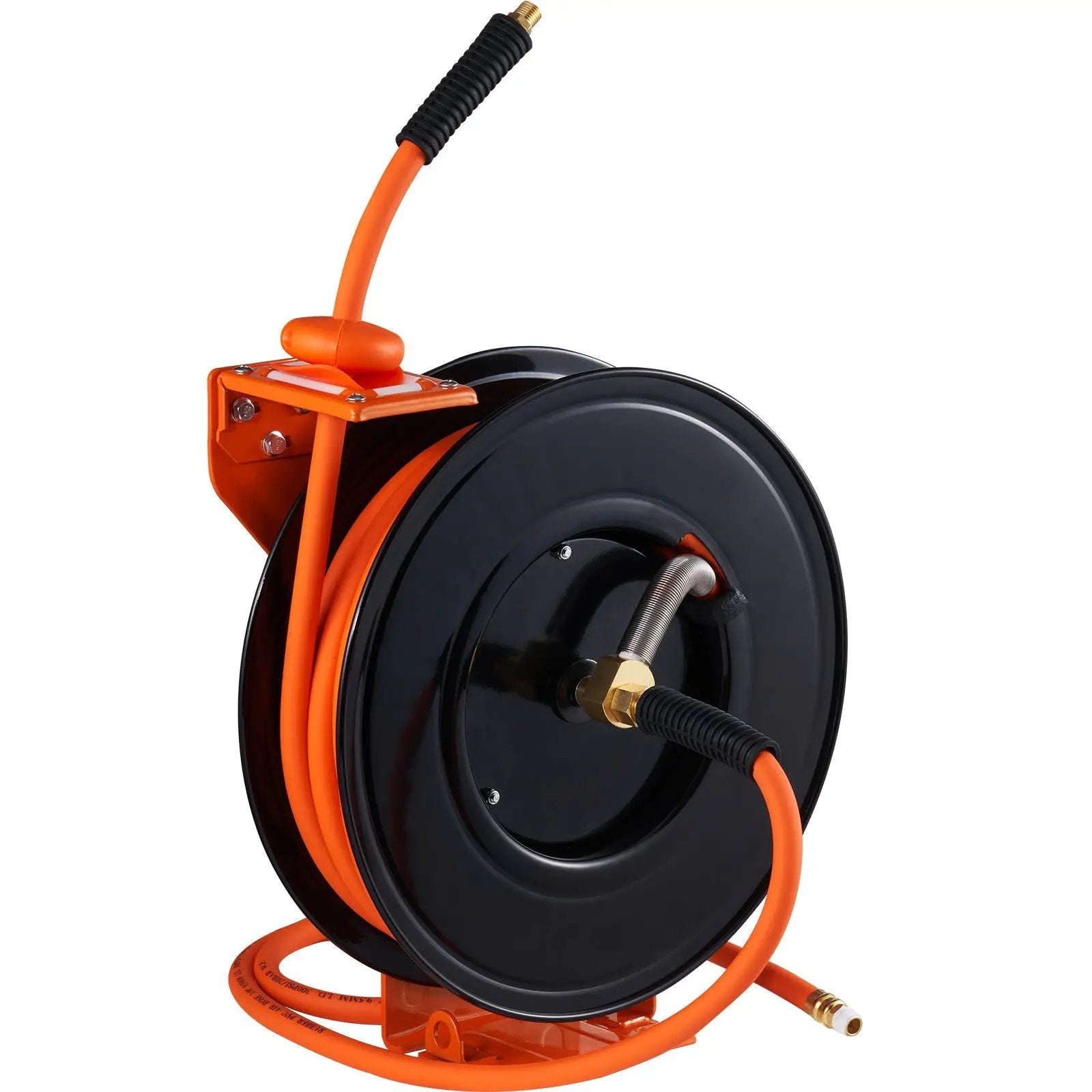 Retractable Air Hose Reel with 3/8 IN x 50 FT Hybrid Hose, Max 300 PSI by HouseOfZazla