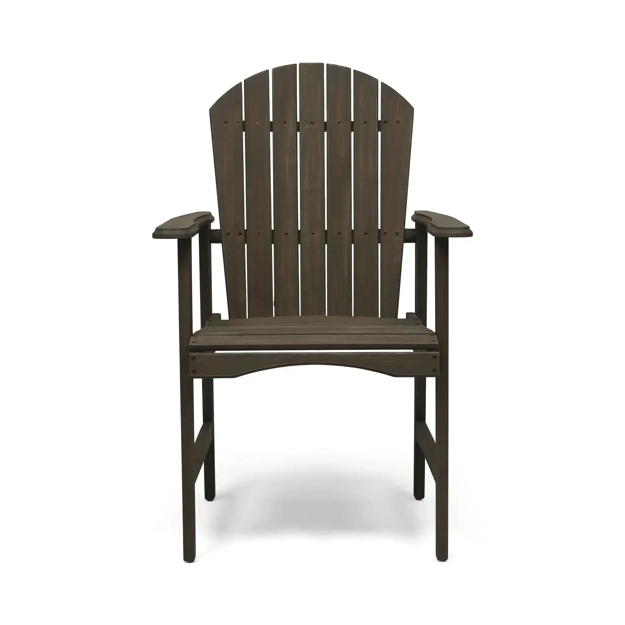 Outdoor Weather Resistant Acacia Wood Adirondack Dining Chairs (Set of 2) by HouseOfZazla