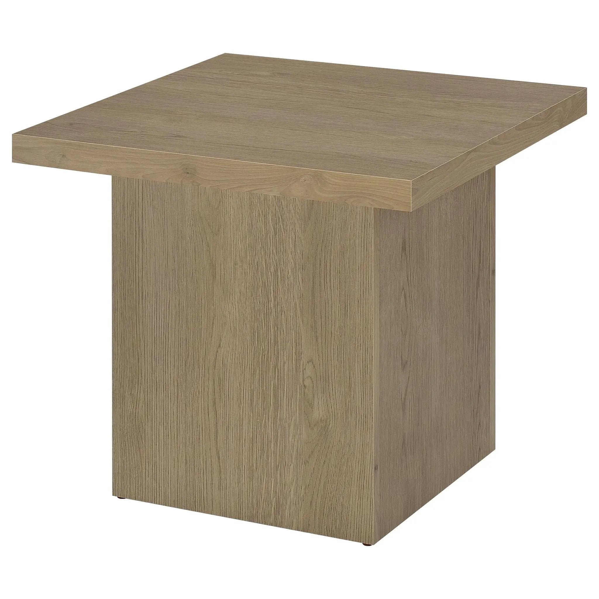 Devar 3-piece Square Cocktail Coffee End Table Set Latte by Unique Piece Furniture