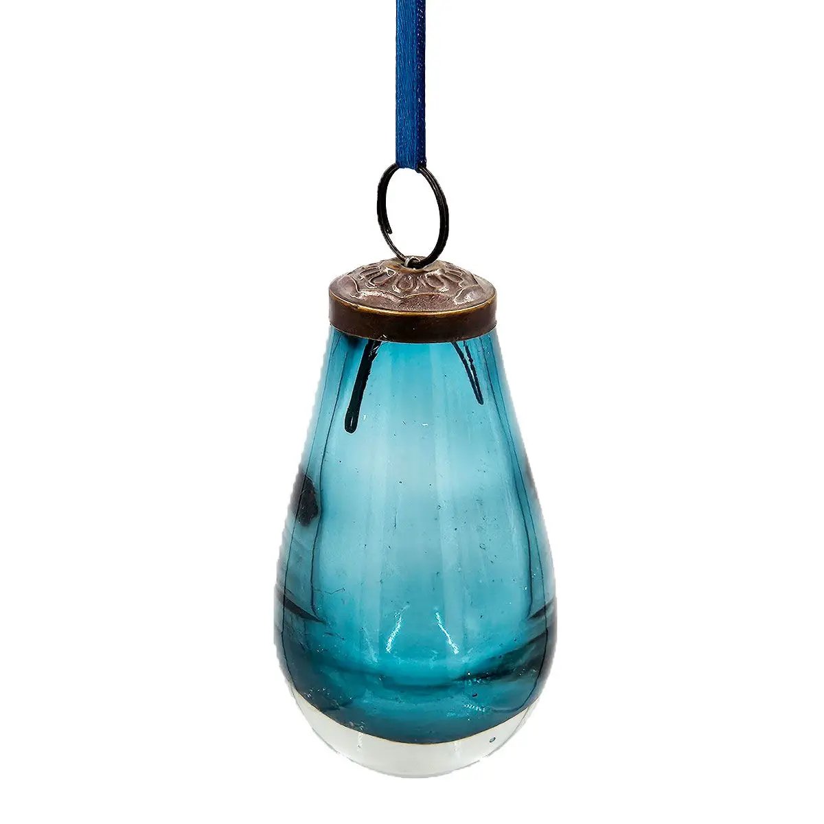 Luster Tear Drop Ornament, Glass Decorative Hanging Christmas Tree Ornaments For Holiday Party Decorations (Set of 12) by Unique Piece Furniture