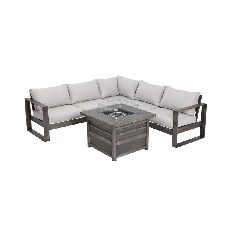 Walsh 4-Piece Aluminum Firepit Sofa Set by Outdoor-USA®