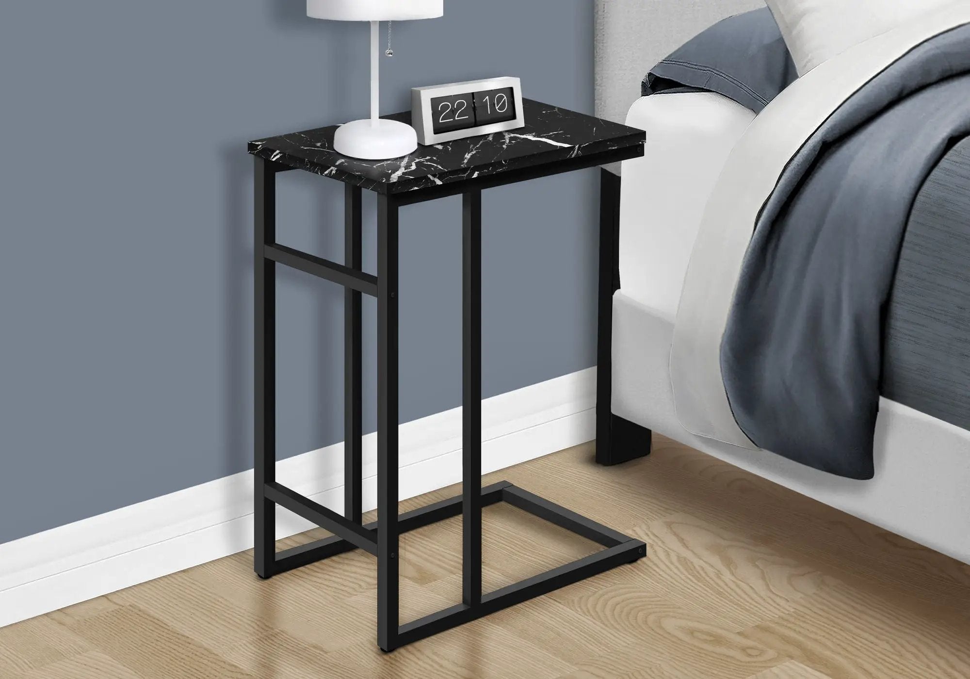 Accent Table, C - Shaped, Modern Design - Black by Unique Piece Furniture