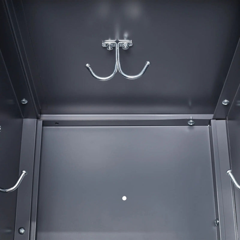 9 Door Lockers With Lock For Storage In Office, School, Gym, And Bedroom - Gray by HouseOfZazla
