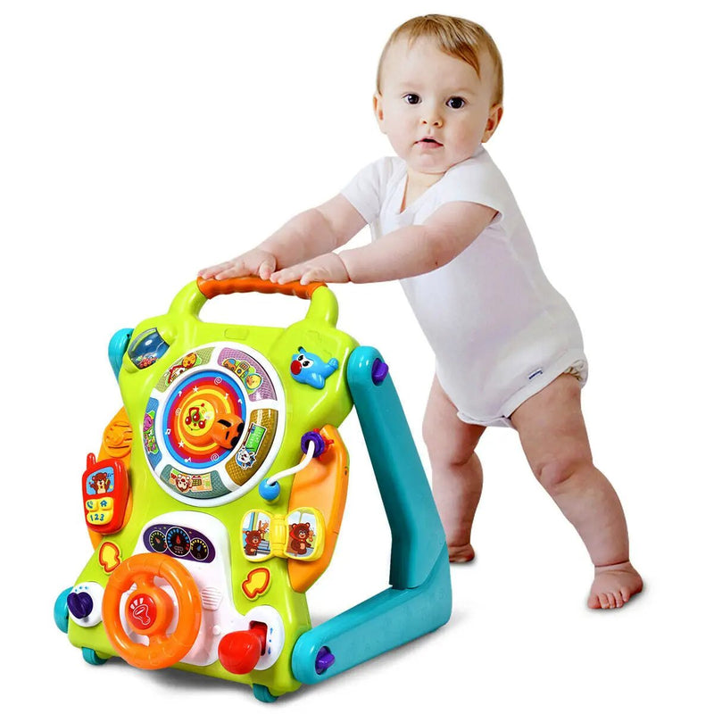 3-in-1 Kids Activity Sit-to-Stand Musical Learning Walker by DirectDeals