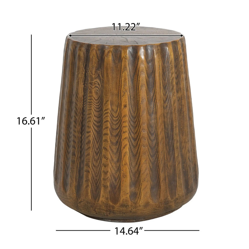 MGO Outdoor Indoor Side Table - Tree Stump Style by HouseOfZazla