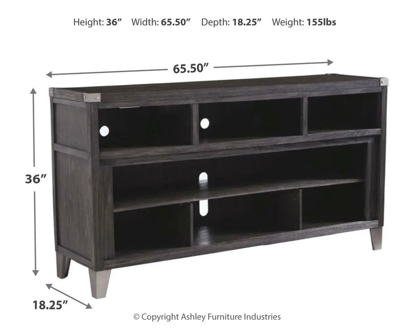 Todoe - LG TV Stand w/Fireplace Option - Gray by Unique Piece Furniture