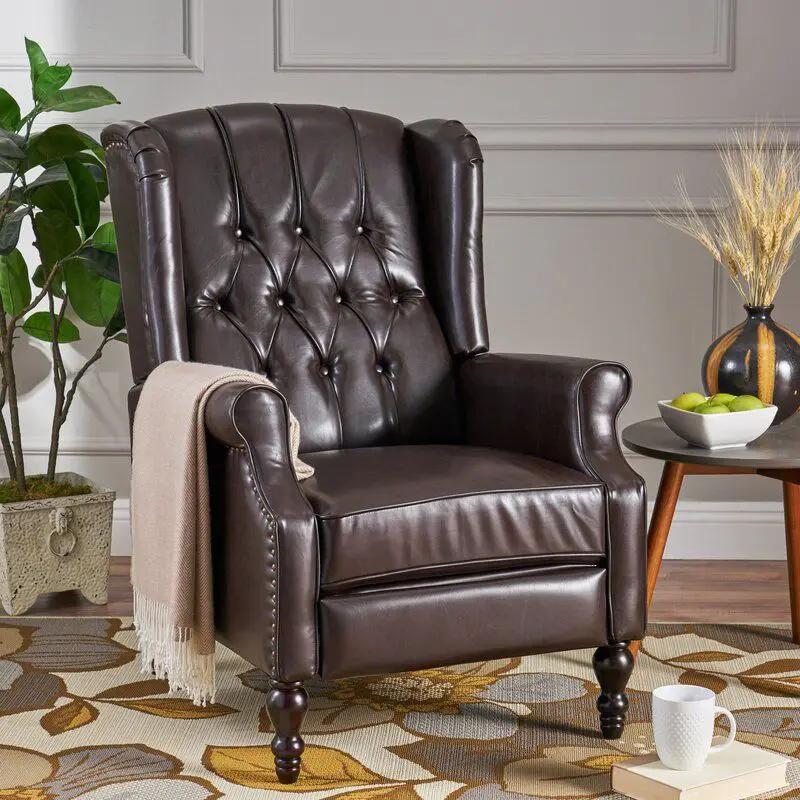 Tufted Arm Chair Recliner by Unique Piece Furniture
