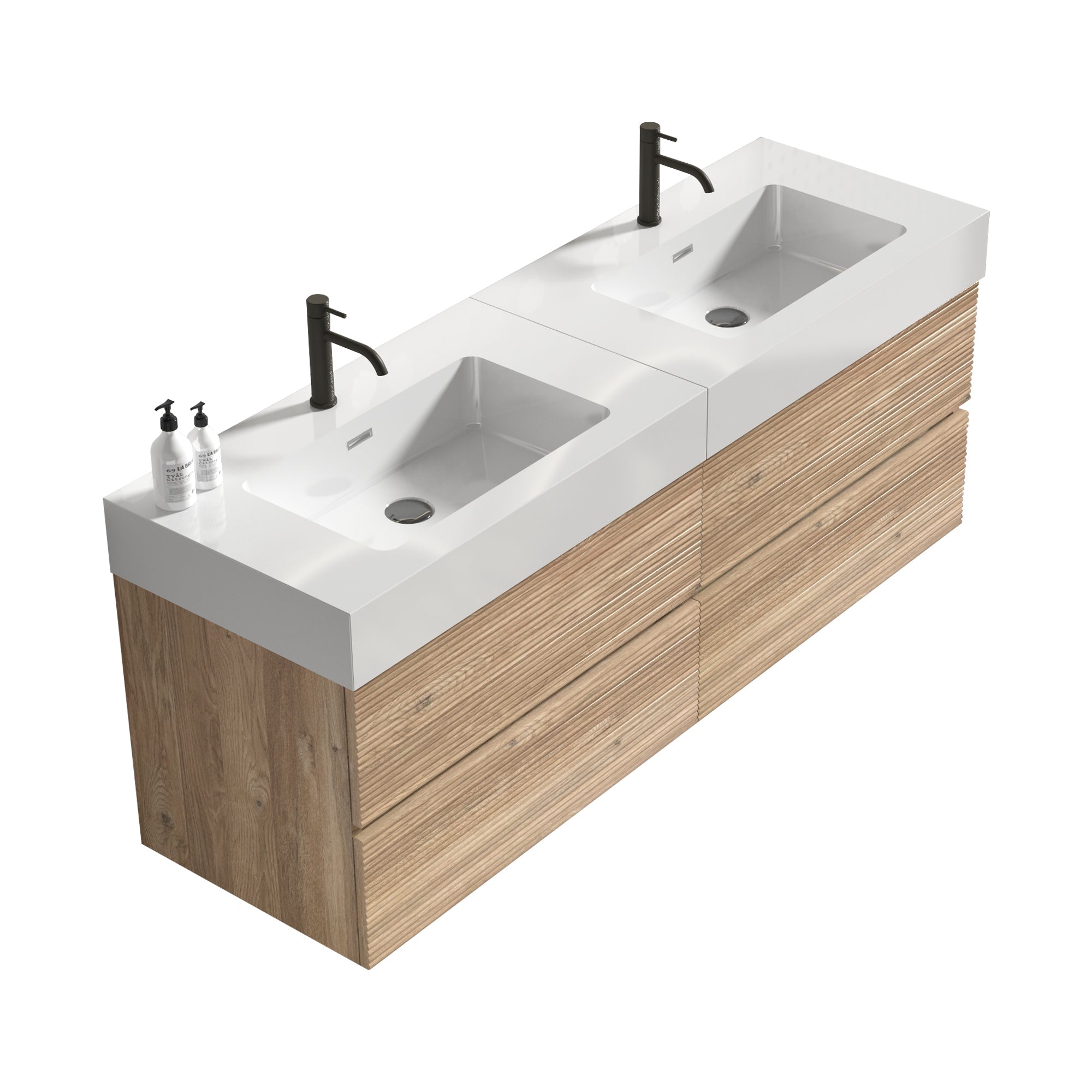 Grace 60" Bathroom Vanity with Double Drawers by HouseOfZazla