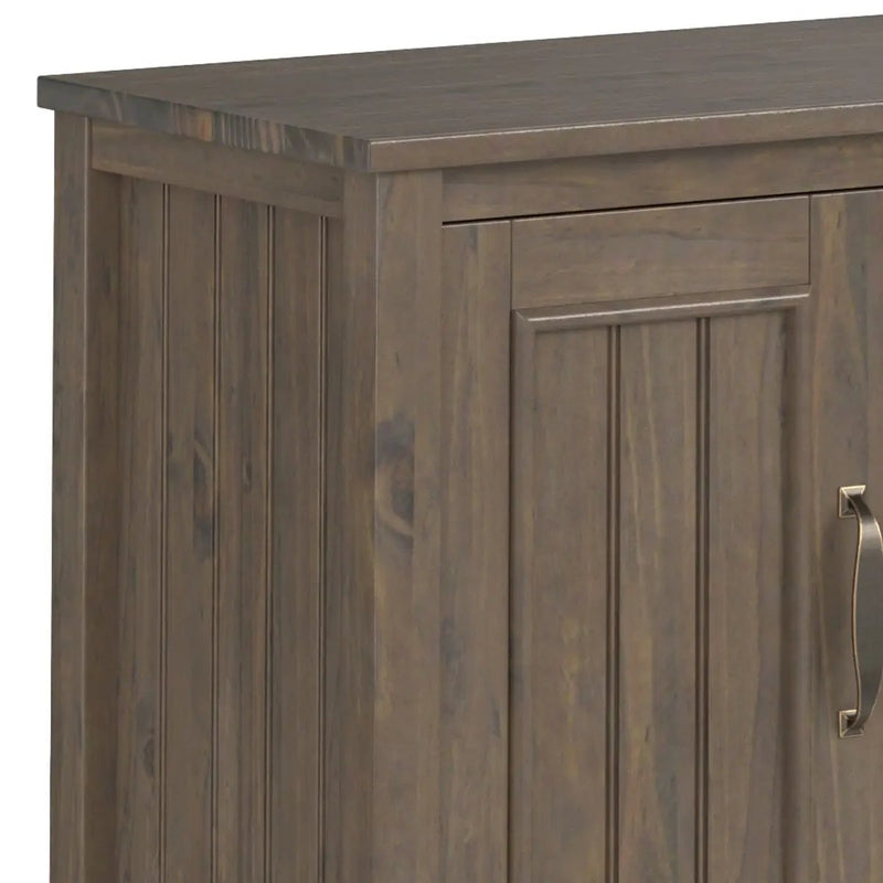 Lev - Handcrafted TV Media Stand - Smoky Brown by HouseOfZazla