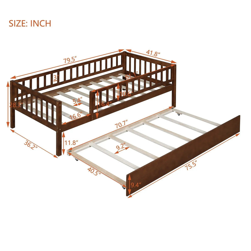 Multi Functional Wooden Daybed Bed by HouseOfZazla