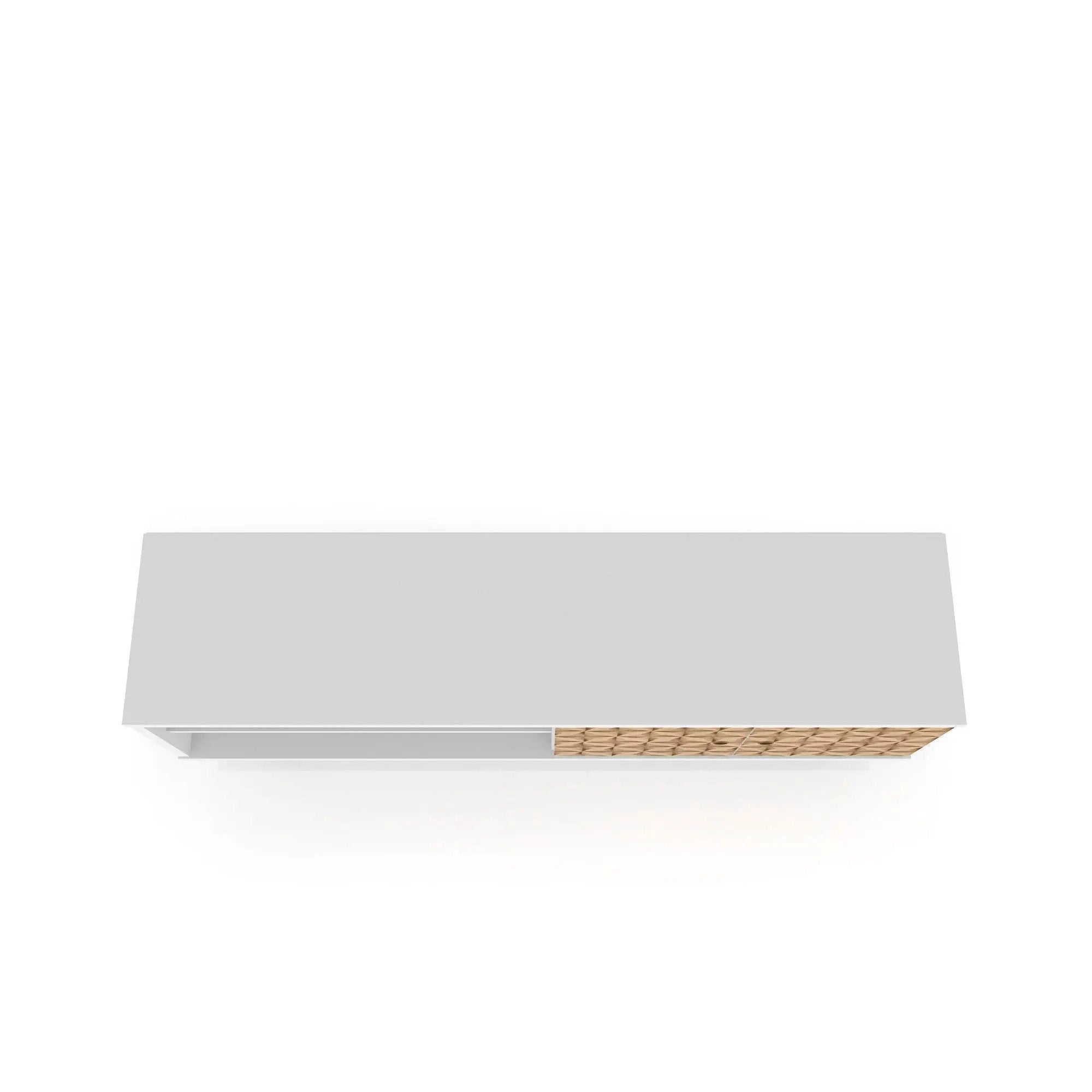 Liberty - TV Stand & 2 Open Shelves - Natural / White by HouseOfZazla