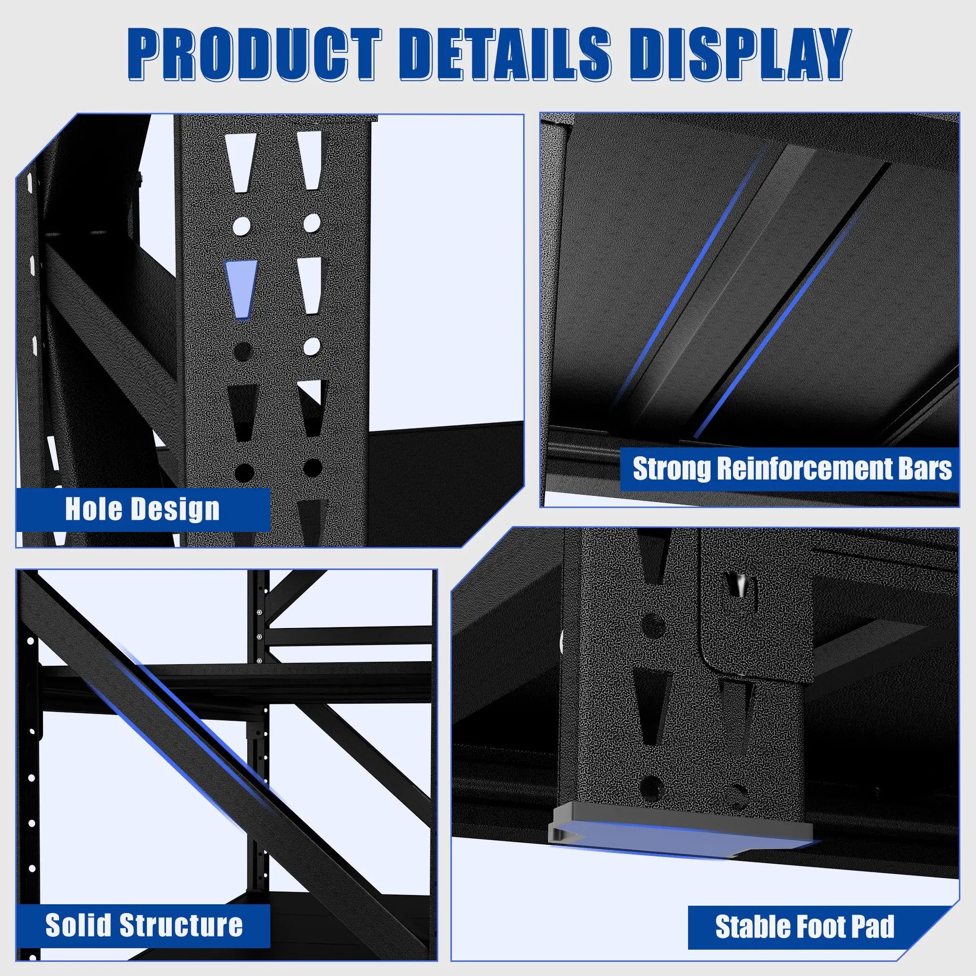 Heavy Duty Metal Adjustable Garage Shelves by HouseOfZazla