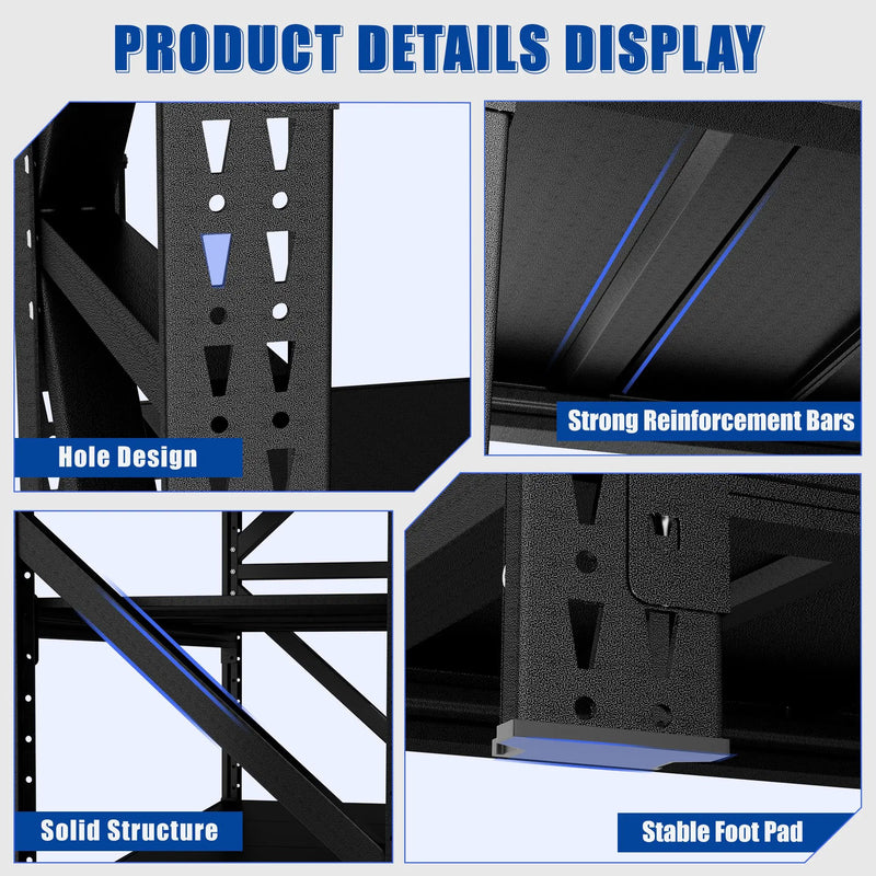 Heavy Duty Metal Adjustable Garage Shelves by HouseOfZazla
