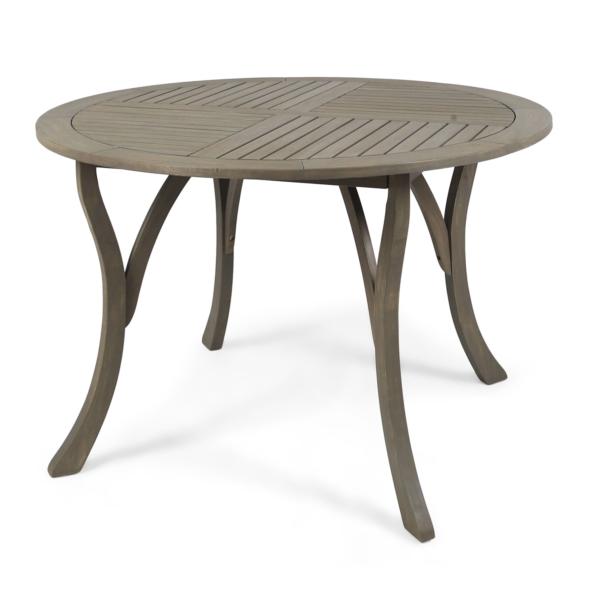 Hermosa Outdoor Acacia Wood Circular Dining Table by HouseOfZazla